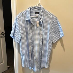 The Children's Place Blue and White Casual Button Down Shirt